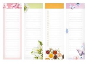 Opakowanie Blok magnetyczny na lodówkę 80K 8x24cm MIX