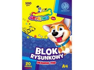 Opakowanie Blok rysunkowy A4 100g 20 arkuszy Astrino 10 sztuk