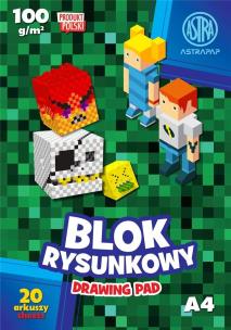 Opakowanie Blok rysunkowy A4 20 kartek Pixel 10 sztuk