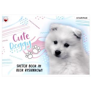 Opakowanie Blok rysunkowy A4/20K biały Cute Doggy (20szt)