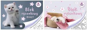 Blok rysunkowy A4/20K biały The sweet pets. Wydawca: Beniamin. Multiszop.pl Opakowanie Blok rysunkowy A4/20K biały The sweet pets