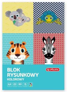 Opakowanie Blok rysunkowy A4/20K kolor Cute Animals (10szt)