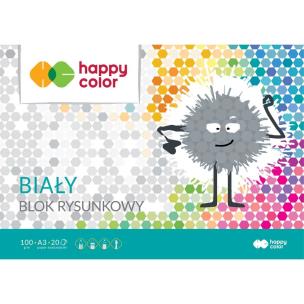 Opakowanie Blok rysunkowy biały A3 100g Happy Color pakiet 10sztuk