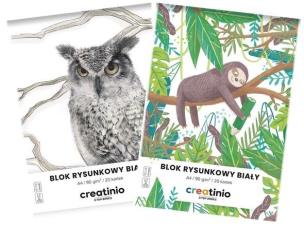 Opakowanie Blok rysunkowy biały A4/20K Creatino (20szt)