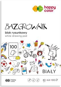 Opakowanie Blok rysunkowy biały A4 Bazgrownik 80g Happy Color pakiet 5sztuk