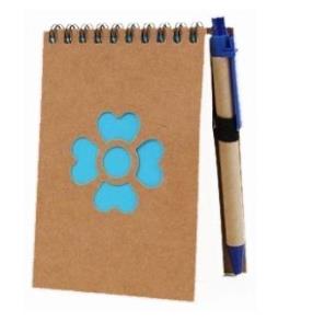 Opakowanie Blok spirala Eco Flower z długopisem