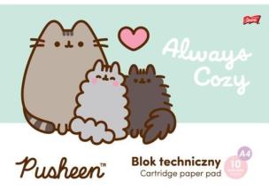 Opakowanie Blok techniczny A4 10 kartek 190 g/m2 Pusheen