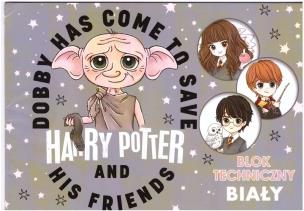 Opakowanie Blok techniczny A4/10K biały Harry Potter