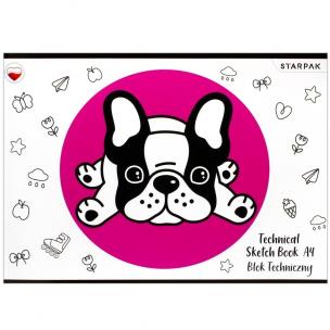 Opakowanie Blok techniczny A4/10K biały Minisy (20szt)