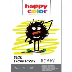 Opakowanie Blok techniczny biały A4 170g Happy Color pakiet 20sztuk
