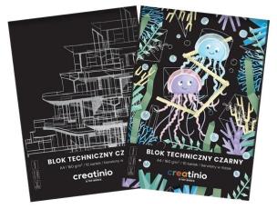 Opakowanie Blok techniczny czarny A4/10K Creatino (10szt)