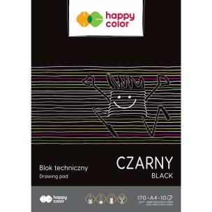 Opakowanie Blok techniczny czarny A4 170g Happy Color pakiet 20sztuk
