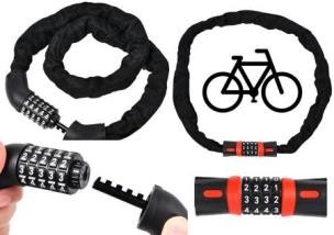 Opakowanie Blokada na rower zamek szyfrowy kod numeryczny
