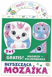 Błyszcząca mozaika 3w1 - Kotek i słonik. Wydawca: Ranok-Creative. Multiszop.pl Opakowanie Błyszcząca mozaika 3w1 - Kotek i słonik