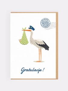Opakowanie Bocian kartka