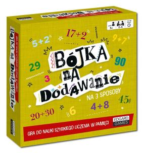 Bójka na dodawanie. Gra do nauki.. liczenia. Autor: Ewa Norman, Wójcicki Jarosław. Multiszop.pl Okładka książki Bójka na dodawanie. Gra do nauki.. liczenia