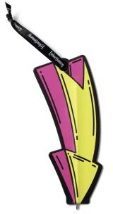 Opakowanie Bookmarks Pens zakładka długopis - strzałka