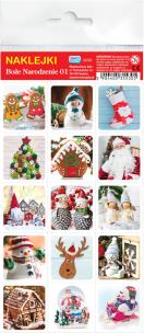 Opakowanie Boże Narodzenie 01 Naklejki 4 sztuki