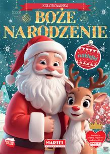 Okładka książki Boże Narodzenie. Kolorowanka z naklejkami