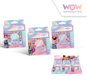 Bransoletki z przesłaniem WOW box mix wzorów WOW00008. Wydawca: Kids Euroswan. Multiszop.pl Opakowanie Bransoletki z przesłaniem WOW box mix wzorów WOW00008