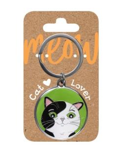 Opakowanie Brelok dla kociarzy - czarno-biały kot