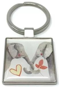 Opakowanie Brelok do kluczy K31 Słonie miłość