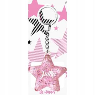 Brelok gwiazdka - Julka. Wydawca: Be-Happy Gifts. Multiszop.pl Opakowanie Brelok gwiazdka - Julka