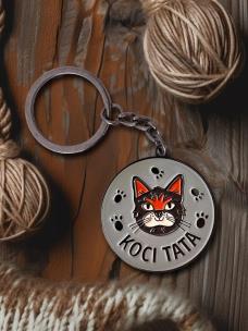 Brelok koci tata. Wydawca: Nadwyraz. Multiszop.pl Opakowanie Brelok koci tata