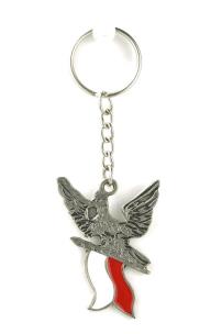 Opakowanie Brelok metalowy Orzeł z flagą Polski ABINO