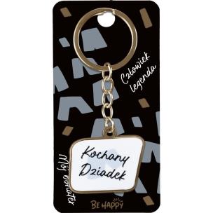 Brelok na Dzień Dziadka z napisem Kochany Dziadek. Wydawca: Be-Happy Gifts. Multiszop.pl Opakowanie Brelok na Dzień Dziadka z napisem Kochany Dziadek