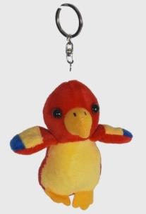 Opakowanie Brelok papuga czerwona 8cm
