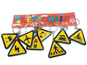 Opakowanie Brelok plastikowy znak drogowy (12szt)