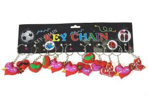 Opakowanie Brelok serce MIX (12szt)