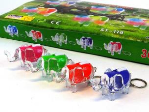 Opakowanie Brelok słonik ze światłem 6x4cm (30szt)