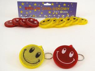 Opakowanie Brelok zawieszka odblaskowa z buźką 12szt