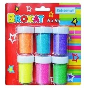 Opakowanie Brokat laser 6 kolorów x 9g