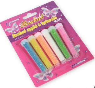 Opakowanie Brokat sypki pastel 6 kolorów 4.5g