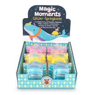 Brokatowa skacząca plastelina gwiazdka 15g Magic Moments 1 szt.mix. Wydawca: TRENDHAUS. Multiszop.pl Opakowanie Brokatowa skacząca plastelina gwiazdka 15g Magic Moments 1 szt.mix
