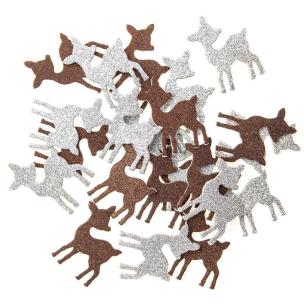 Opakowanie Brokatowe naklejki pianki sarenki 30szt