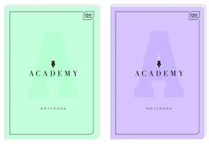 Opakowanie Brulion A4/96K linia Academy Pastel (5szt)