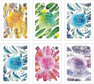 Opakowanie Brulion B5/160K kratka Hippi style (5szt)