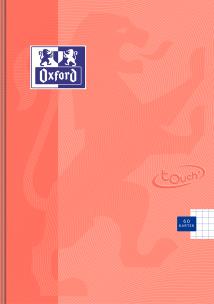 Opakowanie BRULION MO OXFORD TOUCH PASTEL A5 60K 90G K5M KORALOWY kratka z marginesem