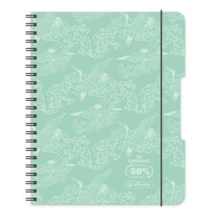 Opakowanie Brulion na spirali A4/80K kratka mięta (2szt)