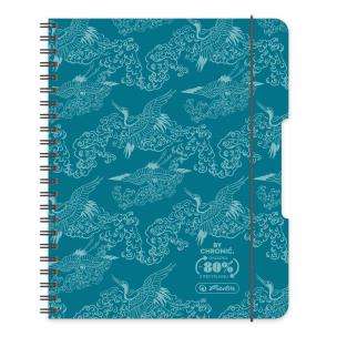 Opakowanie Brulion na spirali A4/80K kratka turkus (2szt)