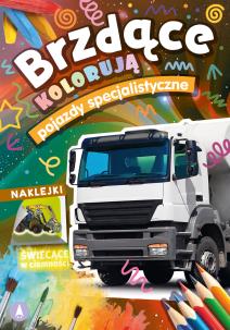 Brzdące kolorują. Pojazdy specjalistyczne. Autor:   Praca zbiorowa. Multiszop.pl Okładka książki Brzdące kolorują. Pojazdy specjalistyczne