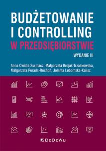 Okładka książki Budżetowanie i controlling w przedsiębiorstwie w.3