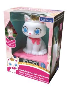 Budzik cyfrowy z lampką nocną Kot i efektami dźwiękowymi RL800KT. Wydawca: Lexibook. Multiszop.pl Opakowanie Budzik cyfrowy z lampką nocną Kot i efektami dźwiękowymi RL800KT