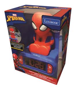 Budzik cyfrowy z lampką nocną Spider-Man i efektami dźwiękowymi RL800SP. Wydawca: Lexibook. Multiszop.pl Opakowanie Budzik cyfrowy z lampką nocną Spider-Man i efektami dźwiękowymi RL800SP