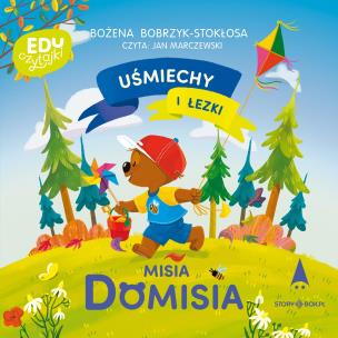 CD MP3 Uśmiechy i łezki misia Domisia. Autor: Bożena Bobrzyk-Stokłosa. Multiszop.pl Okładka książki CD MP3 Uśmiechy i łezki misia Domisia