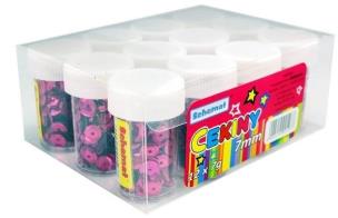 Opakowanie Cekiny 7mm fioletowe 12 x 7g